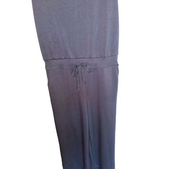 NWT Sarin Mathews Air Essentials Dark Gray Wide-Leg Jumpsuit Keyhole Back Casual - Picture 10 of 16